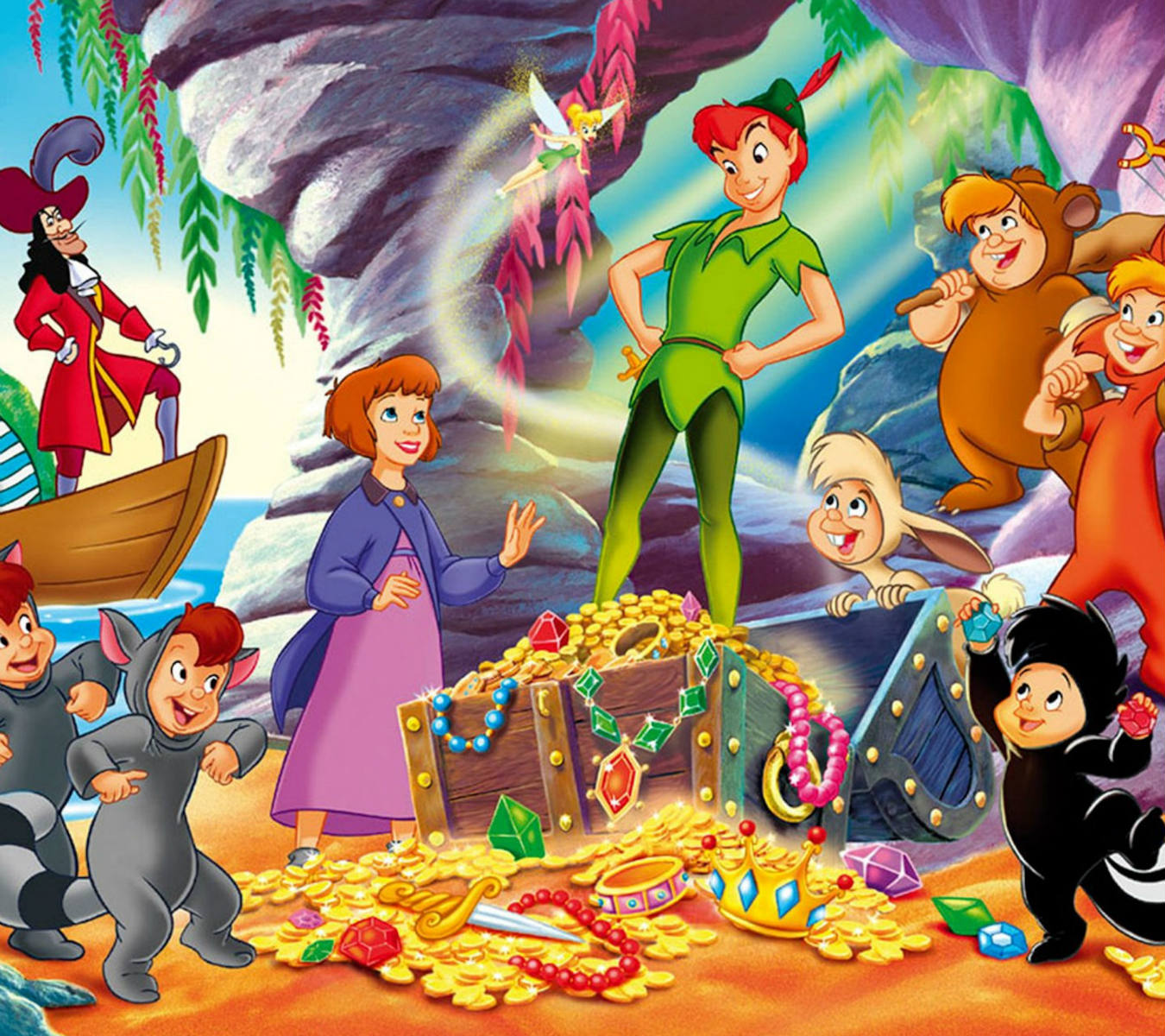 Solve Peter Pan jigsaw puzzle online with 460 pieces