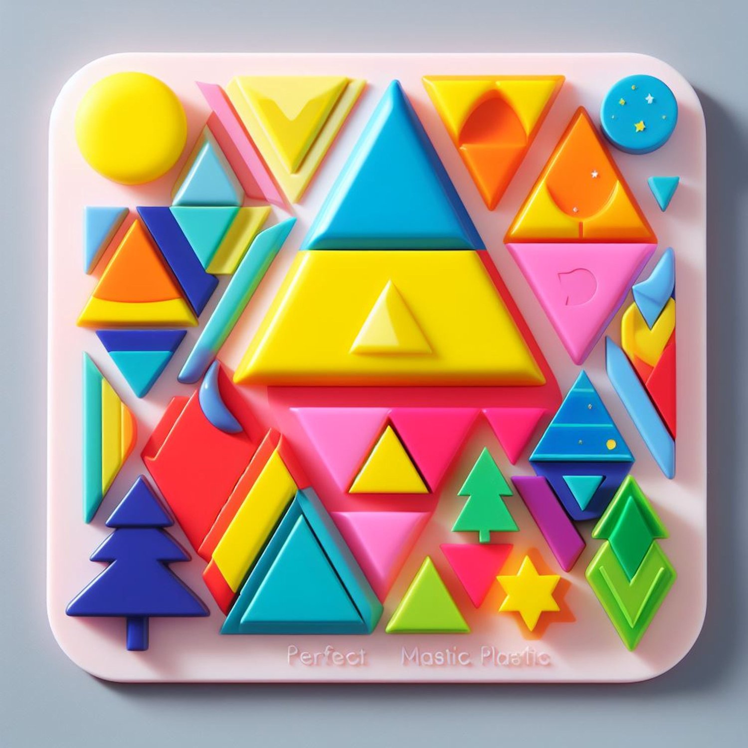 Solve SHAPES TRAY jigsaw puzzle online with 100 pieces