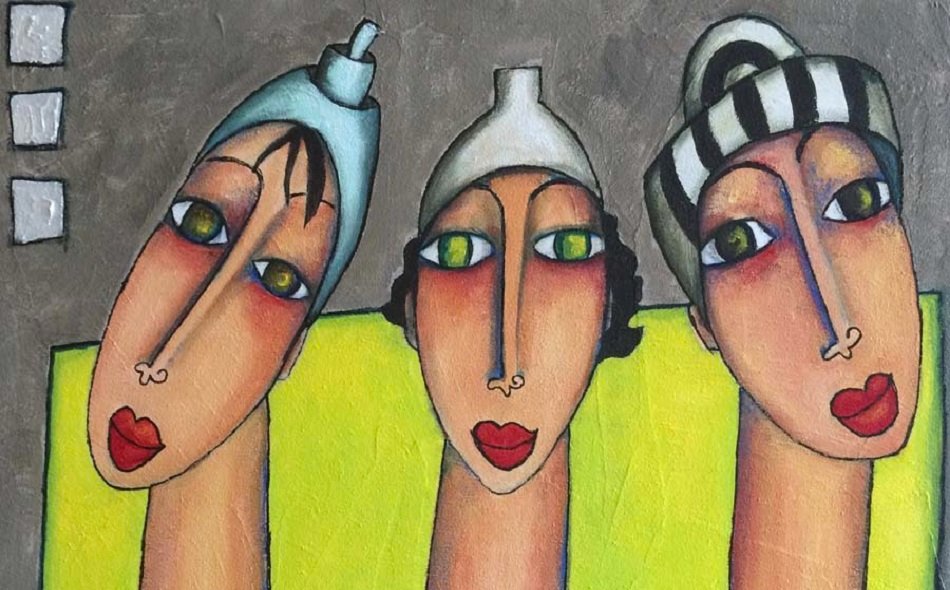 Solve Marie Pierre Kuhn Artwork 'Aralyia' jigsaw puzzle online with