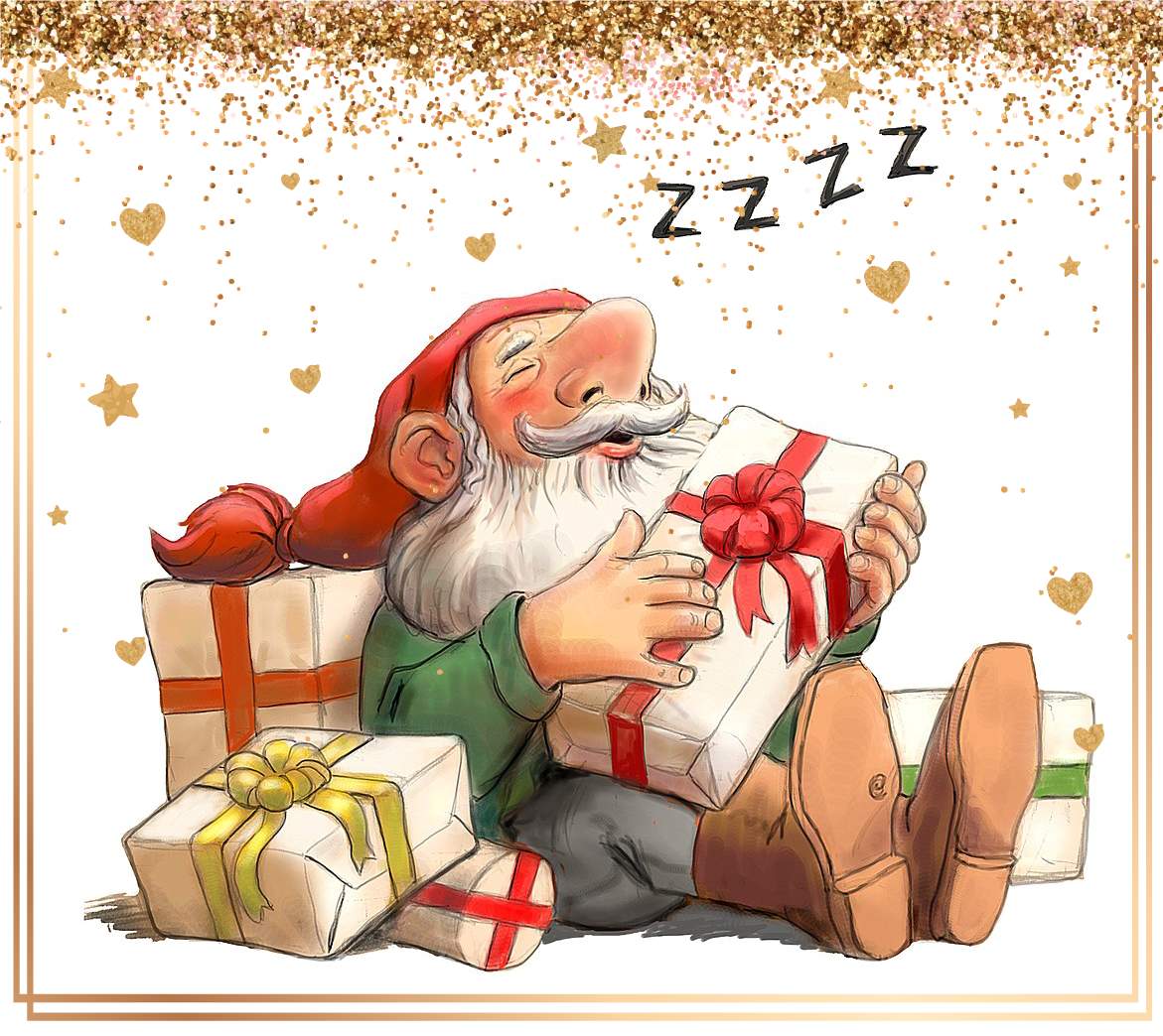 Solve Sweet dreams, papa gnome jigsaw puzzle online with 132 pieces