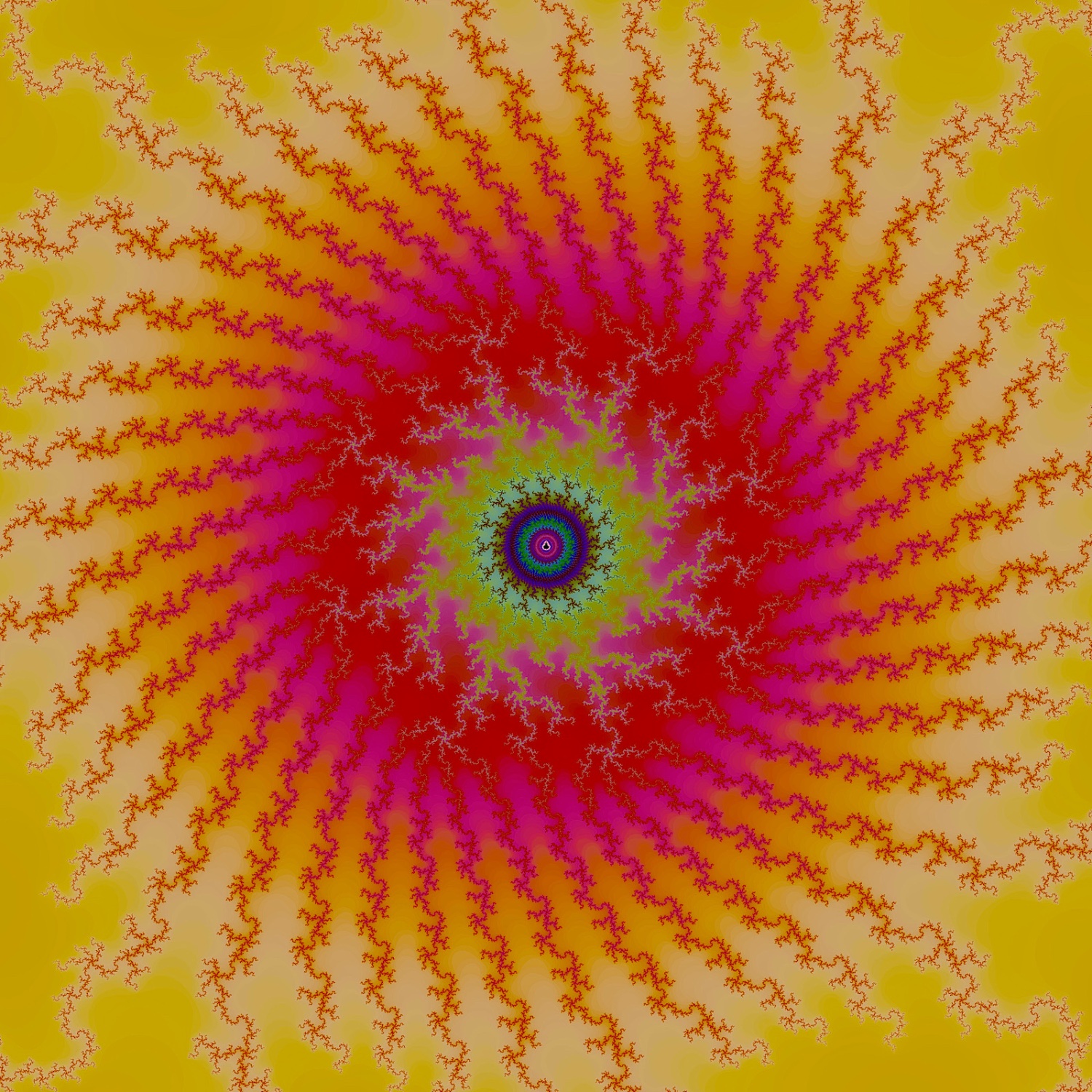Solve Fractal Spiral 260113 - 64 pieces jigsaw puzzle online with 64 pieces