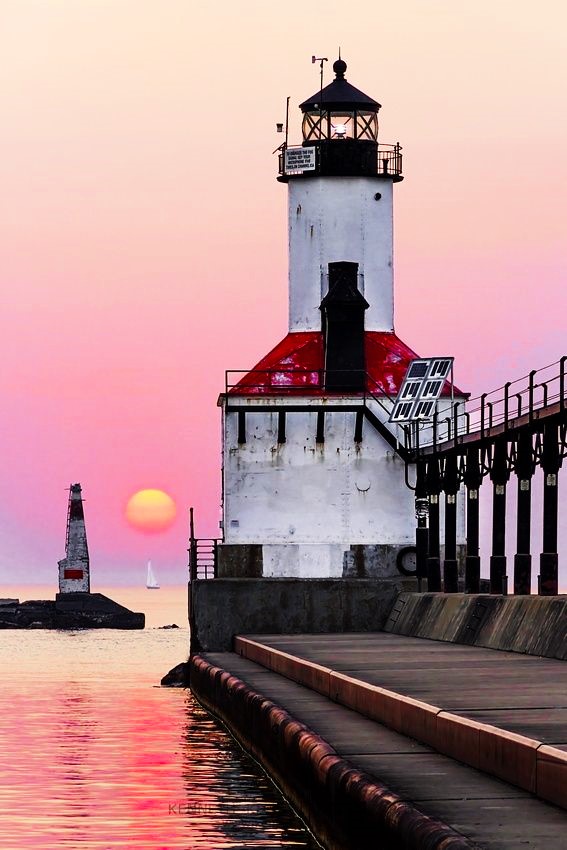 Solve The East Pierhead Lighthouse in Michigan City, Indiana, with a ...