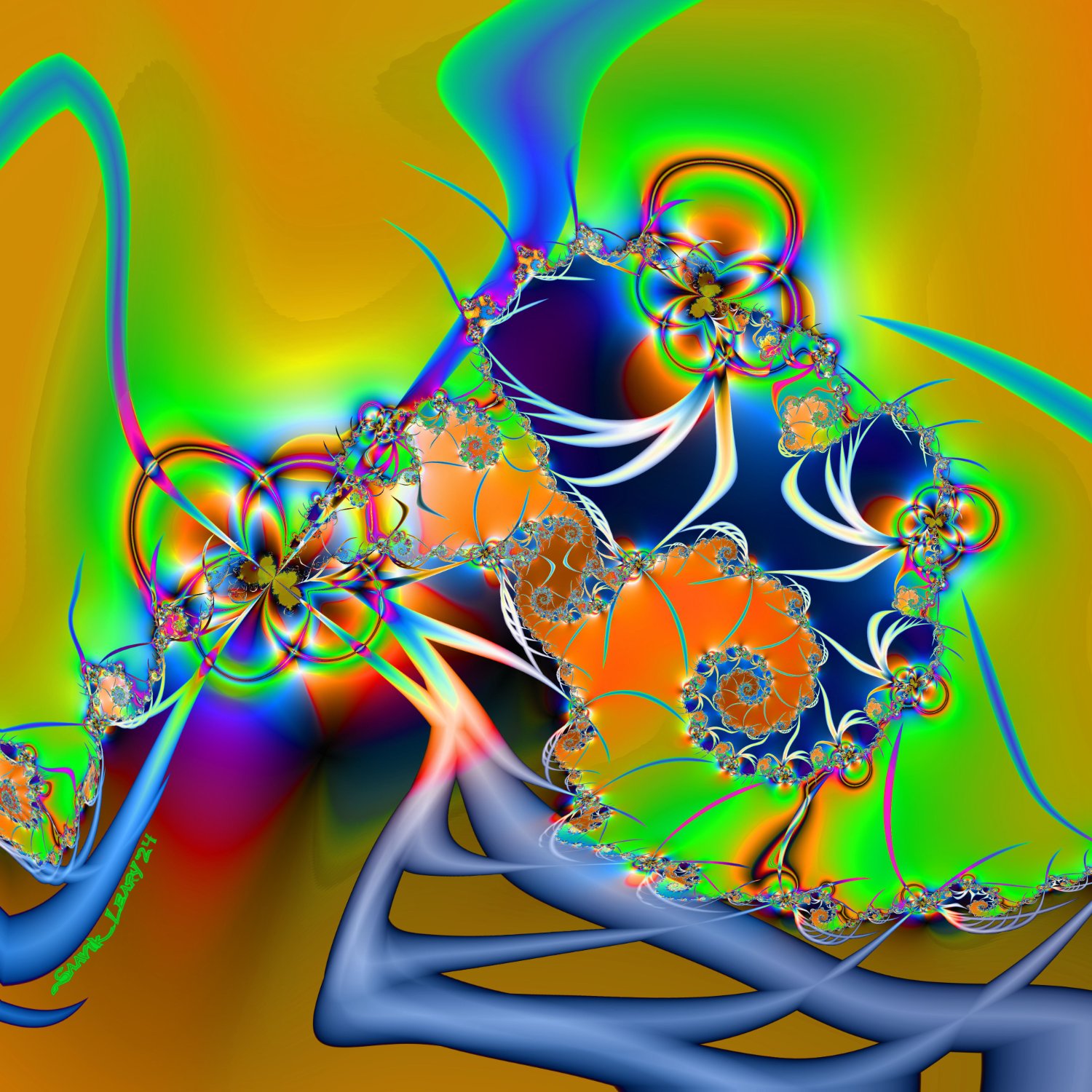 Solve 05252024 Tiera-Zon fractal Spirals medium jigsaw puzzle online ...