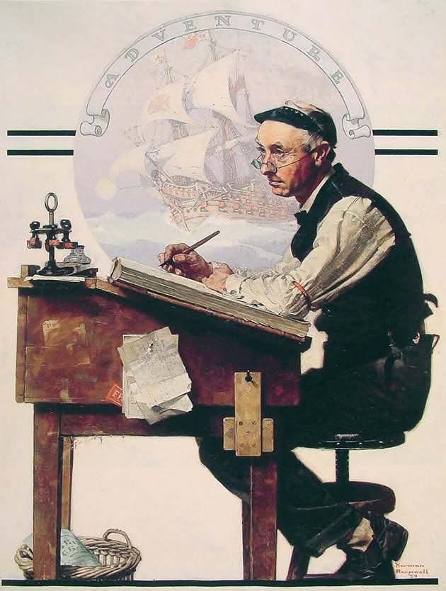 Solve Norman Rockwell jigsaw puzzle online with 20 pieces