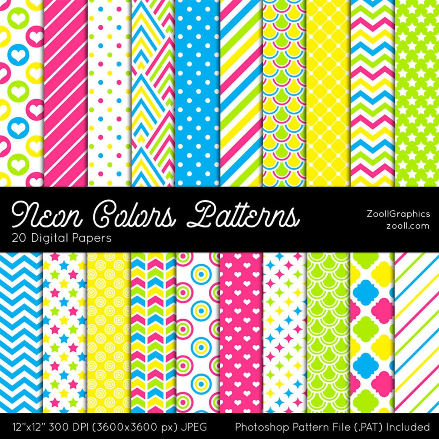 Color Patterns Puzzle Solve Neon Colors Patterns jigsaw puzzle online with 81 pieces