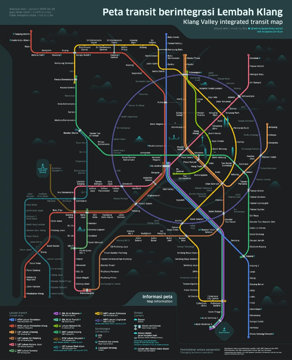 Solve Klang Valley Transit Map jigsaw puzzle online with 598 pieces