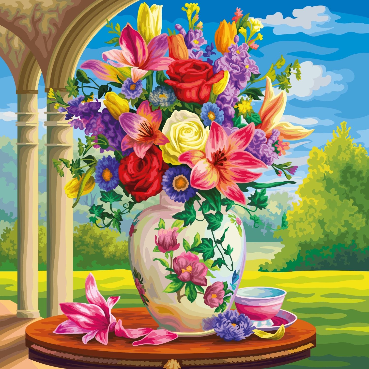 Solve PUZZLE Flower Arrangement II Jigsaw Puzzle Online With 600 Pieces solve-puzzle-flower-arrangement-ii-jigsaw-puzzle-online-with-600-pieces