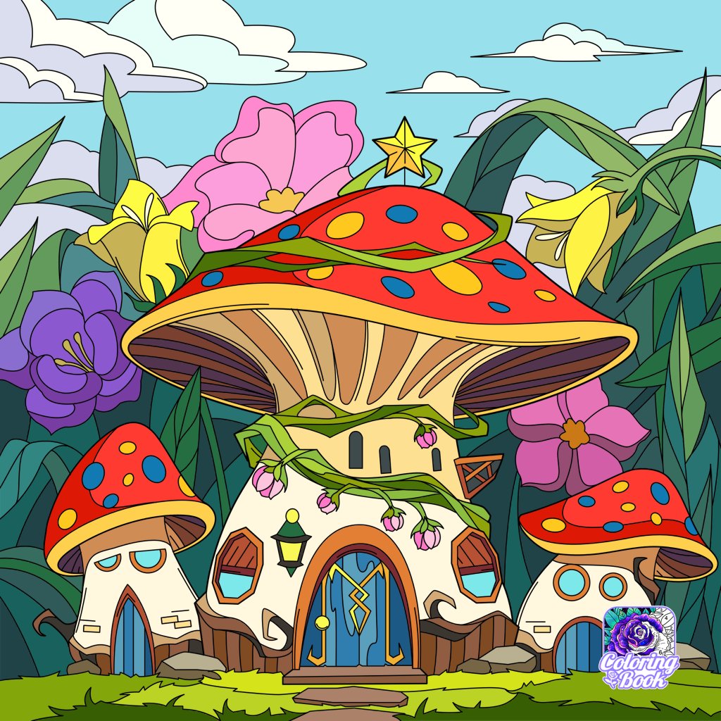 Solve PUZZLE - Mushroom House jigsaw puzzle online with 306 pieces