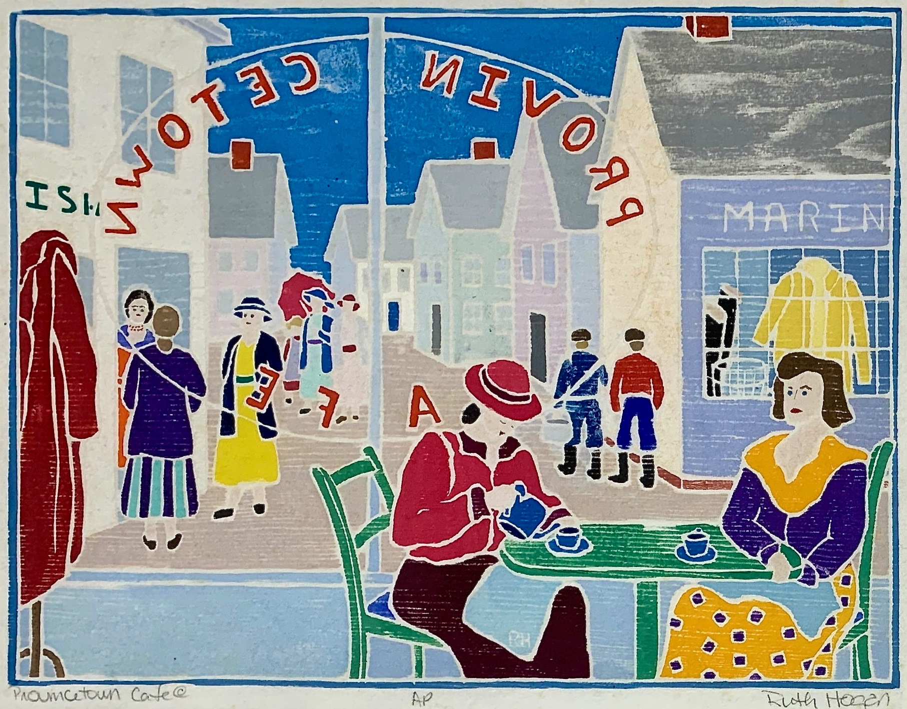 Solve Provincetown Cafe, Ruth Hogan, 20th c. jigsaw puzzle online with
