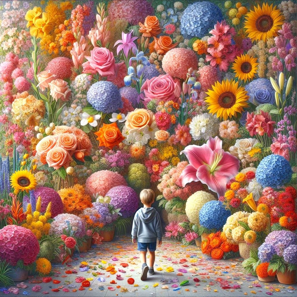 Solve Wall of Flowers jigsaw puzzle online with 225 pieces