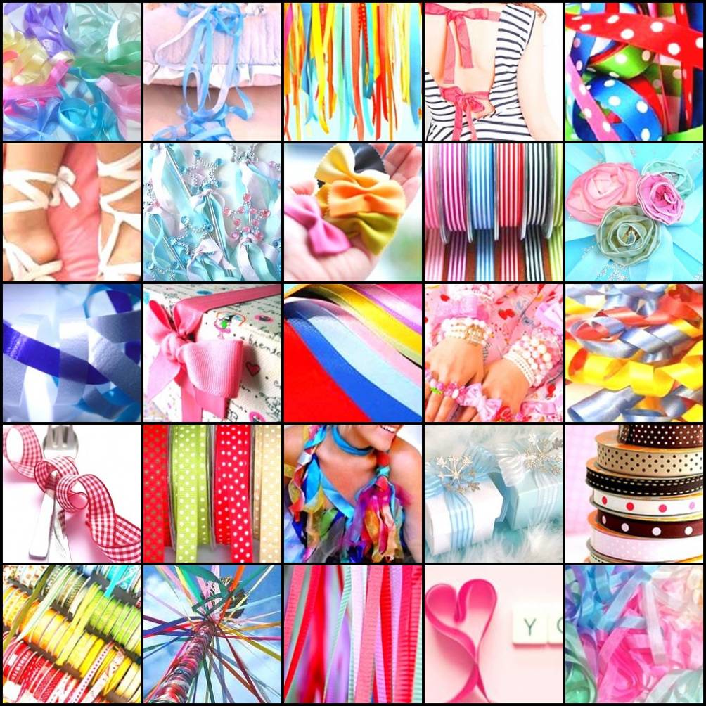 Solve Ribbons and Bows jigsaw puzzle online with 64 pieces