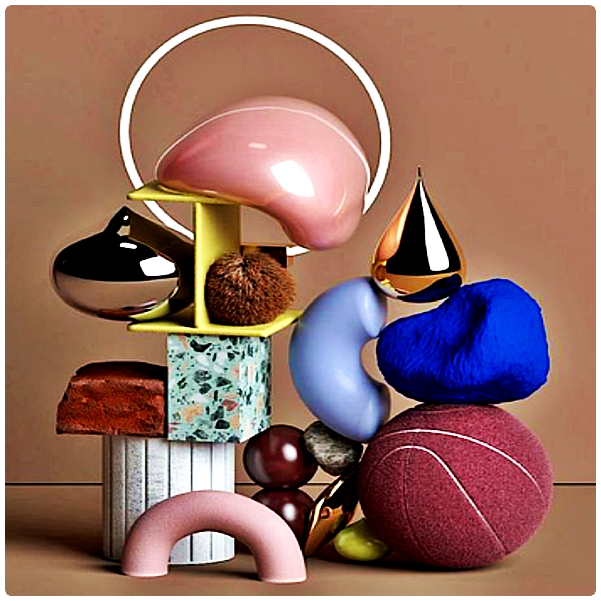 Solve Interesting Use of Materials and Objects to Form an Art Sculpture ...