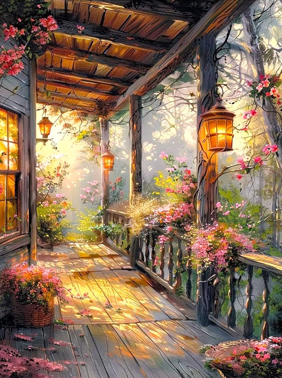 Solve Back Porch jigsaw puzzle online with 88 pieces