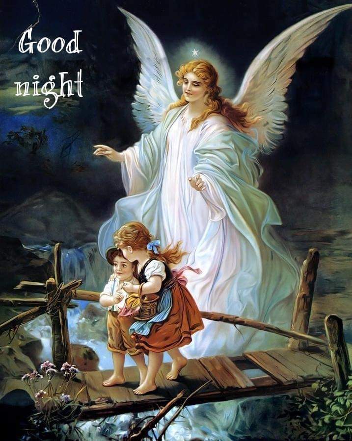 絵画 Night Angel #004 Solve Good Night Blessings jigsaw puzzle online with 63 pieces