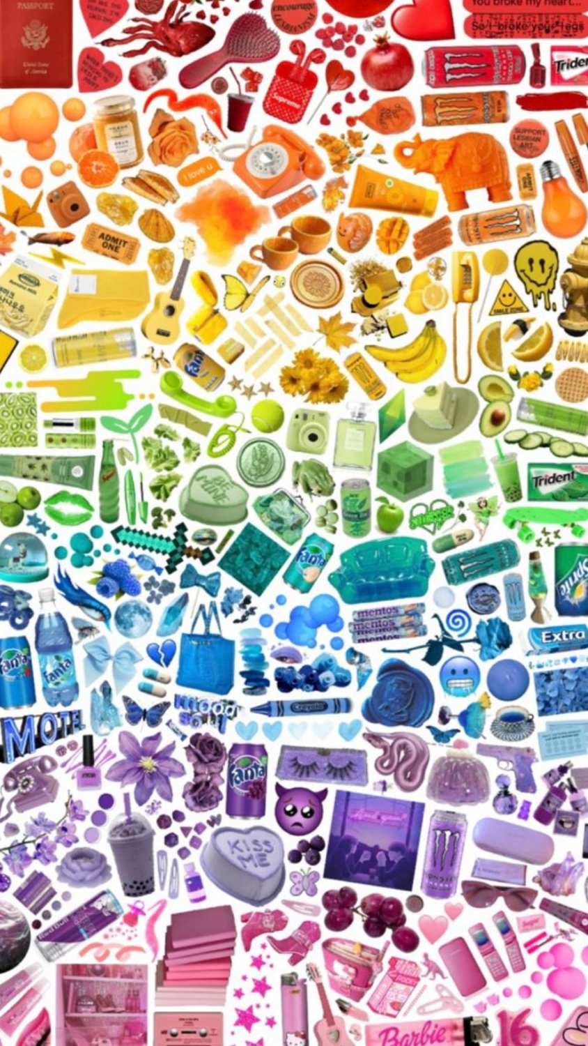Solve hard color collage jigsaw puzzle online with 594 pieces