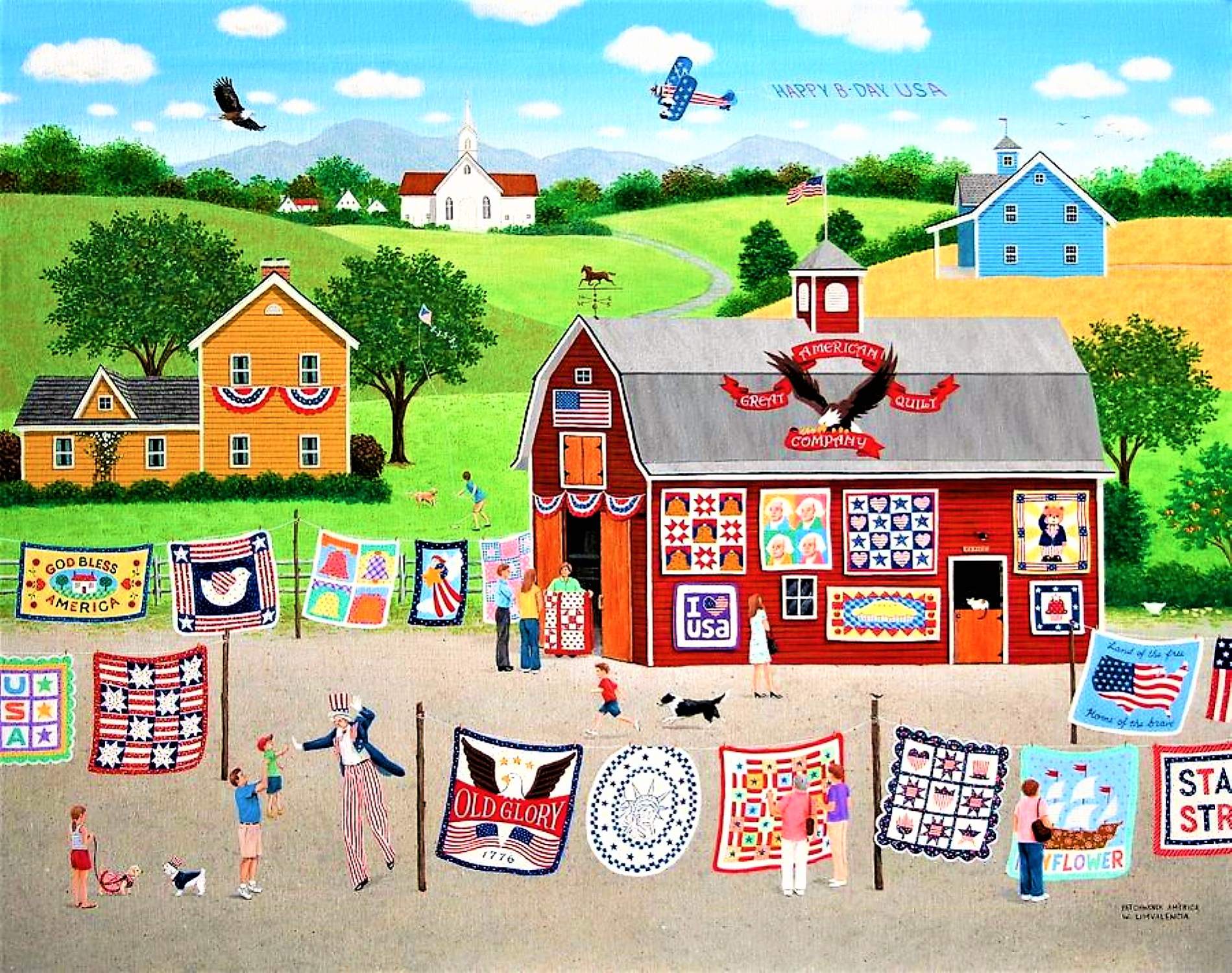 Solve Great American Quilt Factory jigsaw puzzle online with 594 pieces