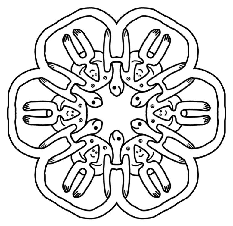 Solve friends jigsaw puzzle online with 9 pieces