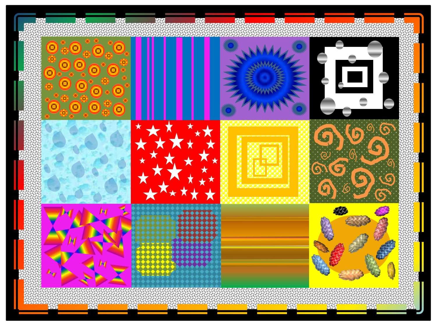 Solve Tiles jigsaw puzzle online with 63 pieces