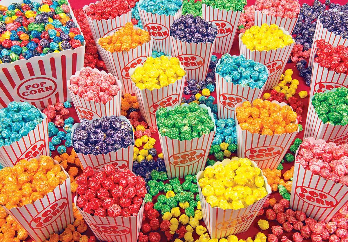 Solve Popcorn Rainbow jigsaw puzzle online with 176 pieces