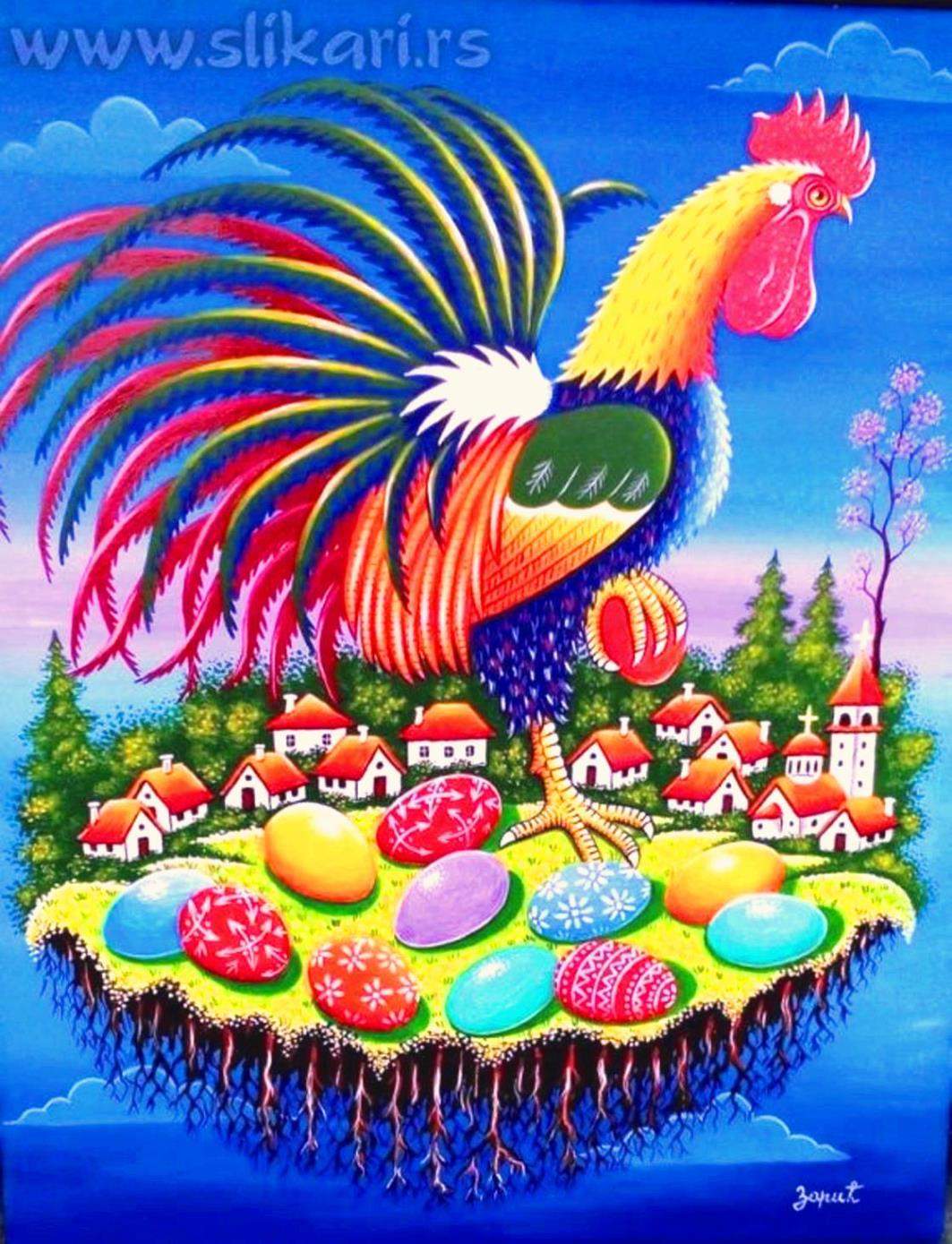 Solve Happy Easter jigsaw puzzle online with 336 pieces
