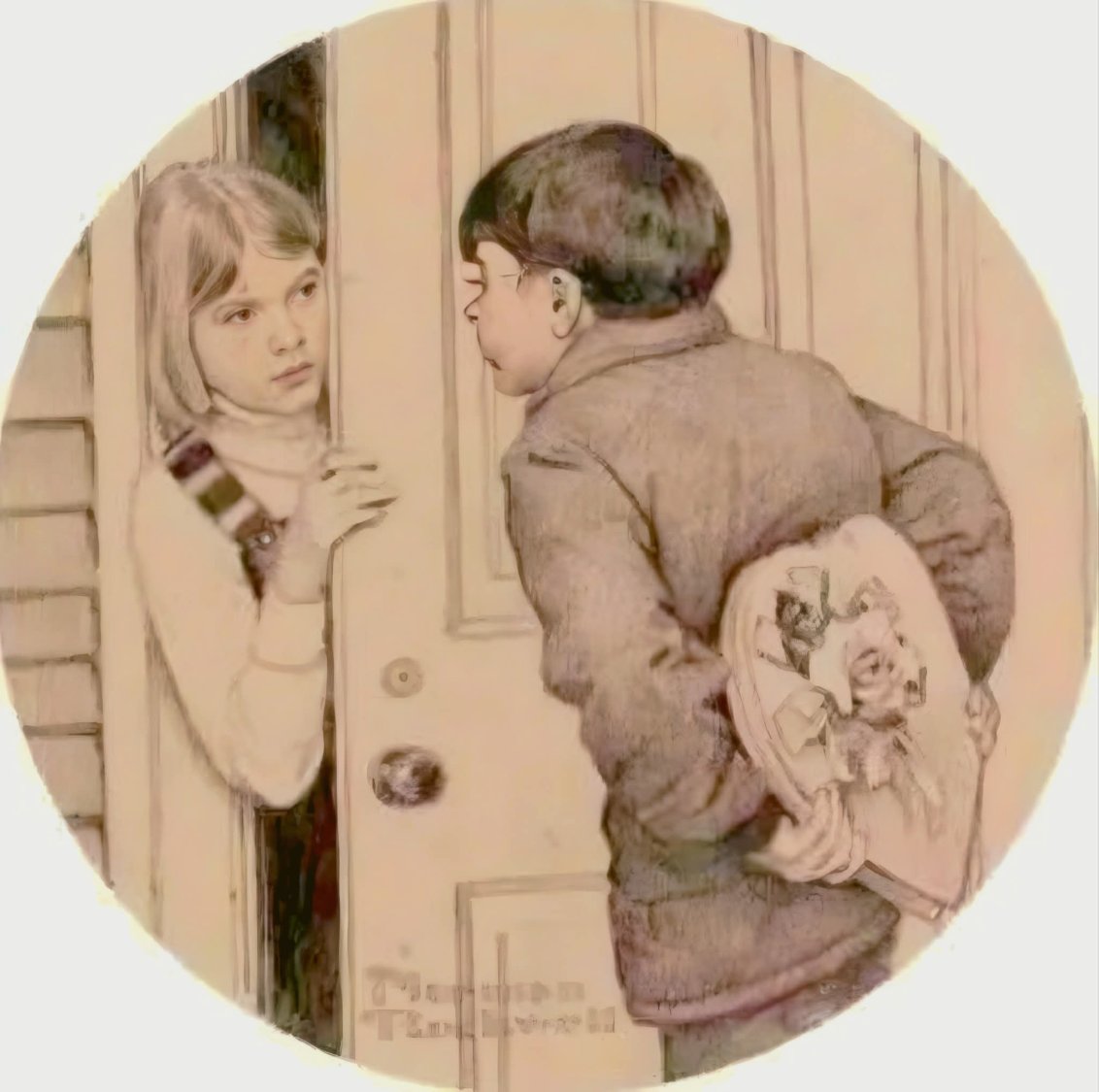 Solve Norman Rockwell jigsaw puzzle online with 25 pieces