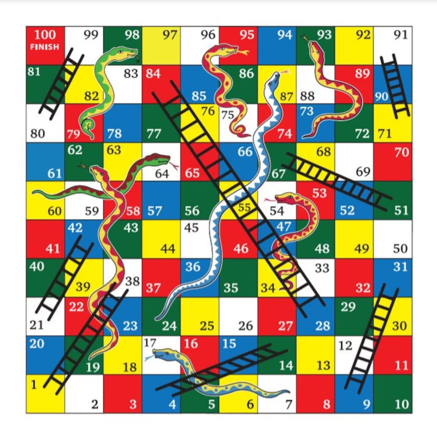 Solve Snakes and Ladders jigsaw puzzle online with 600 pieces