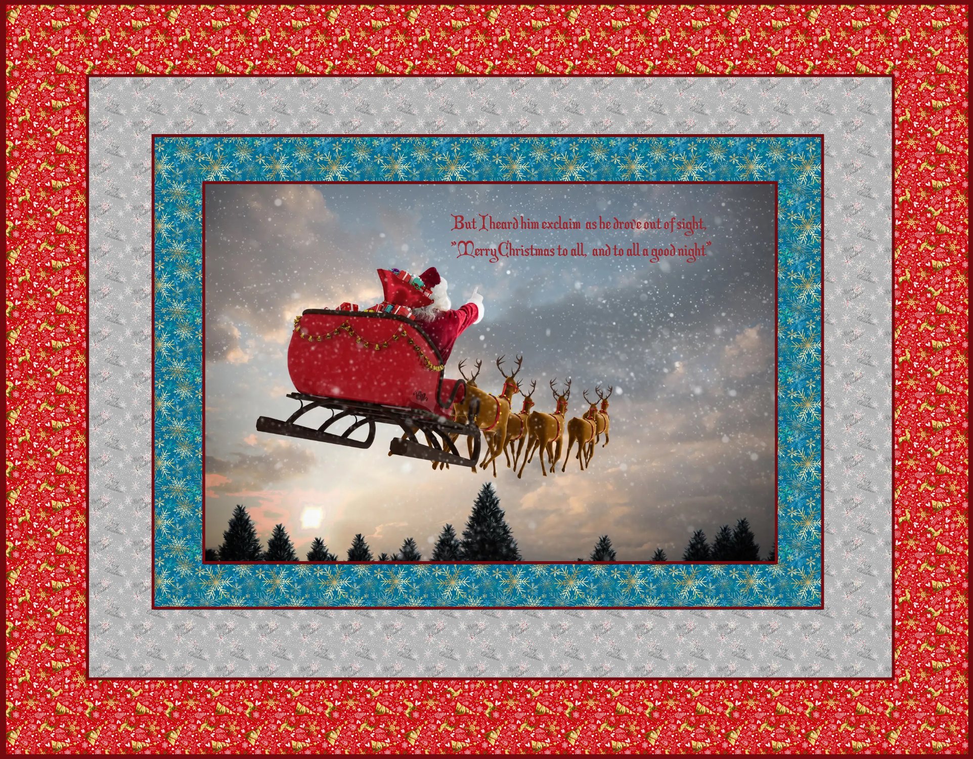 Solve And to All a Good Night! (a bit harder) jigsaw puzzle online with ...