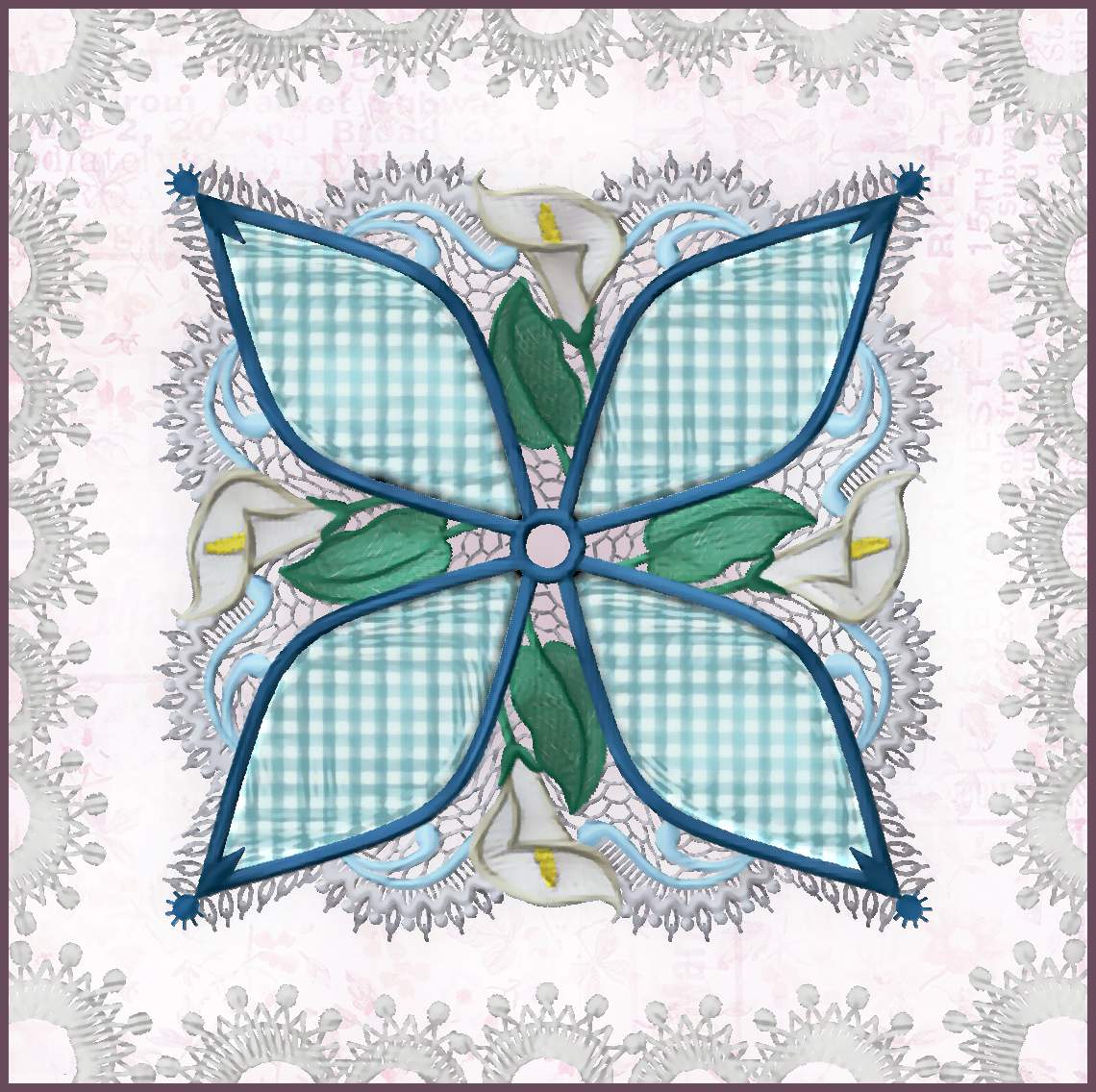 Solve Lillies and Lace jigsaw puzzle online with 100 pieces