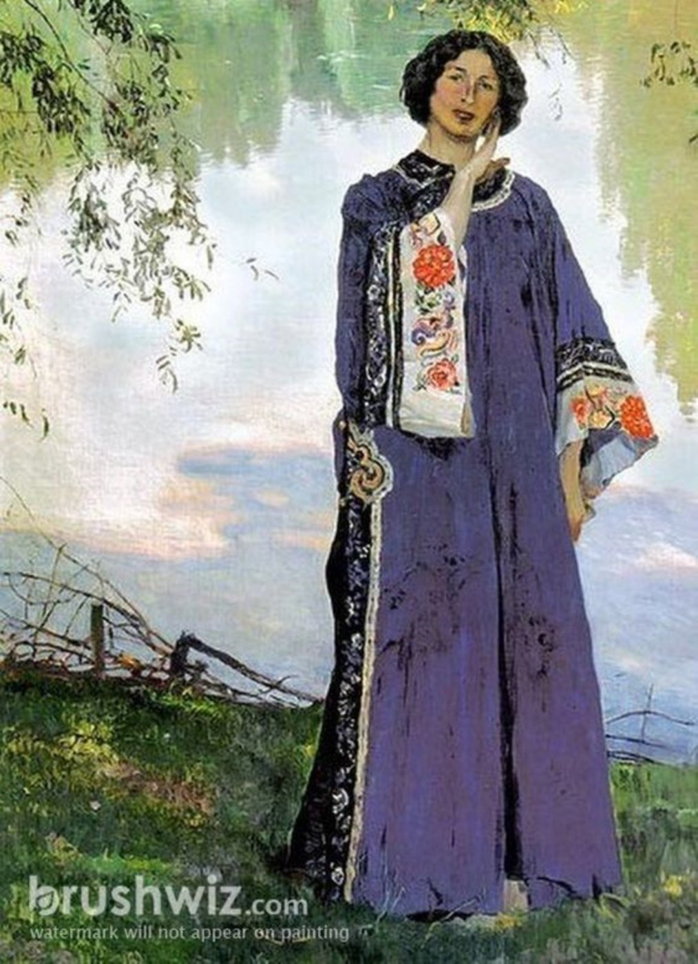 Solve Ekaterina, Wife of the Artist ~ Mikhail Nesterov (USSR Russian ...