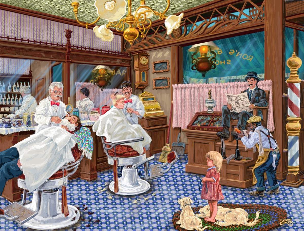 Solve Barber Shop jigsaw puzzle online with 99 pieces