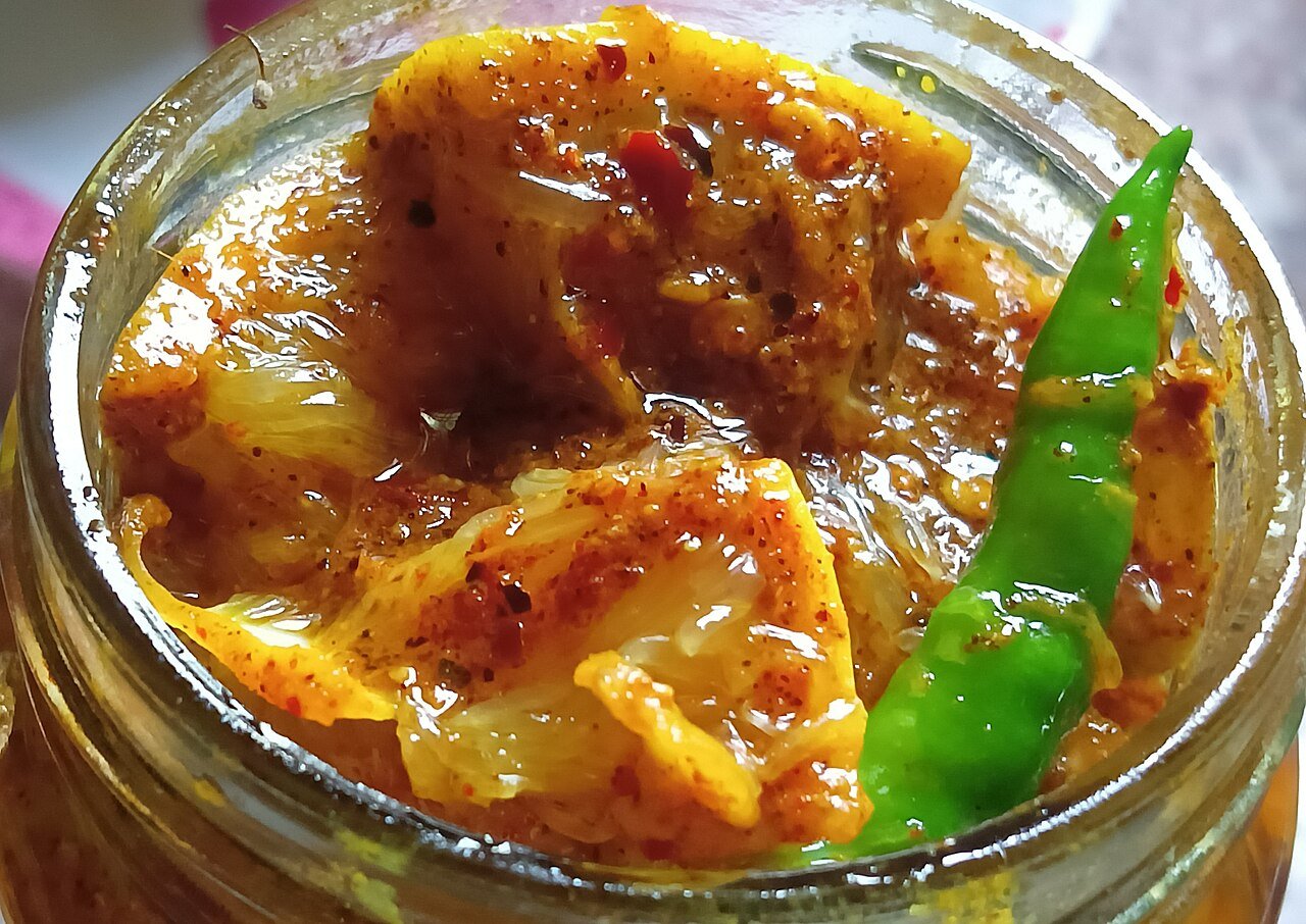 Solve Lemon_Pickle_(Assamese_Nemur_Aachar) jigsaw puzzle online with ...